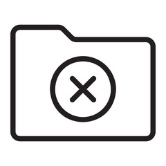 folder line icon