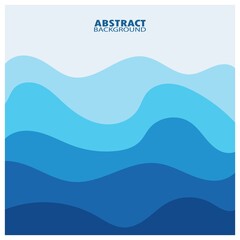 Abstract Water wave design background design vector