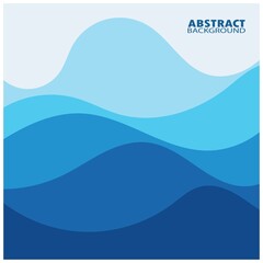 Abstract Water wave design background design vector