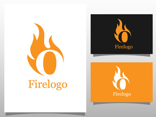 torch O letter logo design template. torch logotype vector unusual letter. Vector design template elements for your application or company.