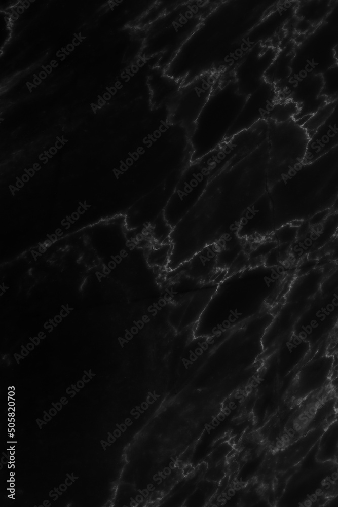 Sticker Black marble natural pattern for background, abstract natural marble black and white