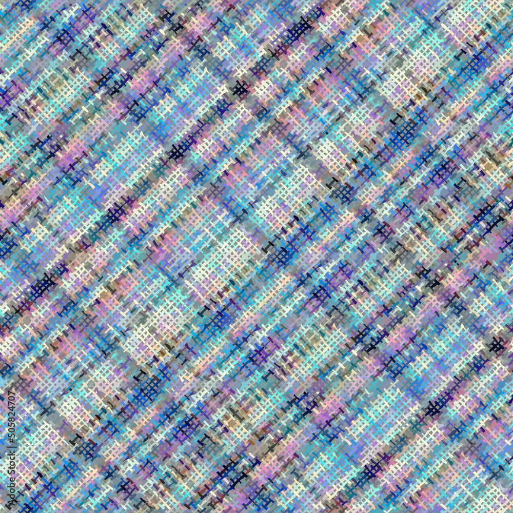 Poster Imitation of a texture of rough canvas. Seamless pattern.