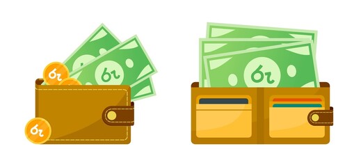 Wallet with Sri Lankan Rupee Money