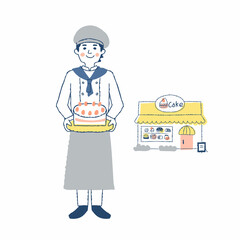 パティシエと洋菓子店