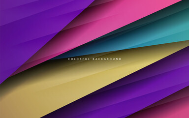 Fototapeta premium Abstract dynamic overlap layer background multicolor