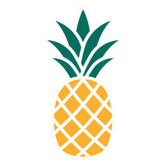 Pineapple icon. Pineapple tropical fruit. Vector illustration