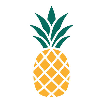 Pineapple icon. Pineapple tropical fruit. Vector illustration
