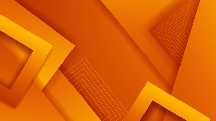 orange yellow geometric shapes abstract modern technology background design. Vector abstract graphic presentation design banner pattern background web template.