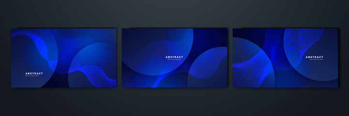 Abstract background in blue and black colors