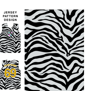 Abstract concept vector jersey pattern template for printing or sublimation sports uniforms football volleyball basketball e-sports cycling and fishing. Free Vector.