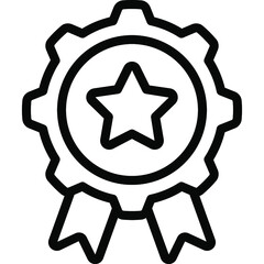 Fototapeta premium Award Management Icon