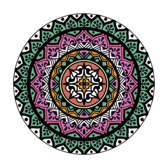 Draw a colorful mandala. Vector design. illustration EPS10.