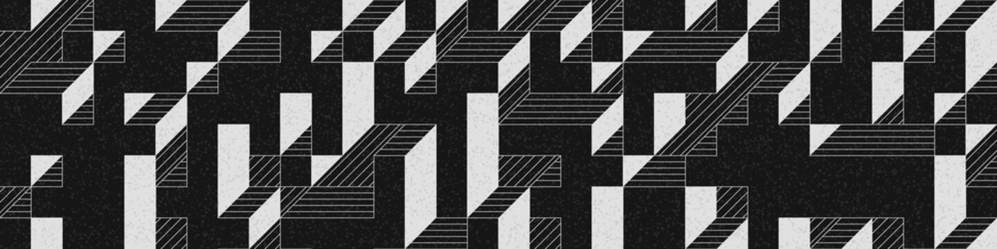 Implementation of Edward Zajec&rsquo;s &ldquo;Il Cubo&rdquo; from 1971. Essentially a Truchet tile set of 8 tiles and rules for placement art illustration