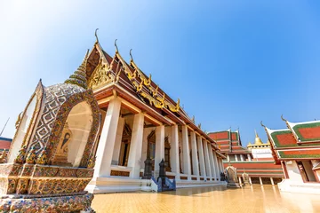 Zelfklevend Fotobehang Wat Saket, The Golden Mount Temple, Bangkok, Thailand.  © Classic