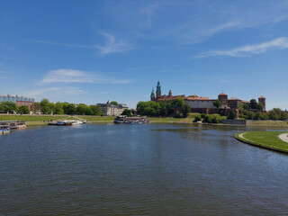 Widok na zamek królewski wawel