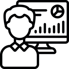 Data Scientist Male Icon