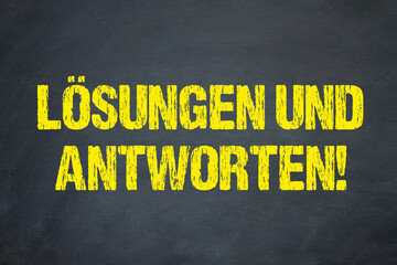 Lösungen und Antworten!