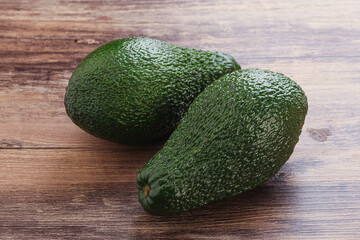 Fresh ripe green organic exotic avocado