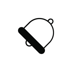 Bell, Alarm, Timer Solid Line Icon Vector Illustration Logo Template. Suitable For Many Purposes.