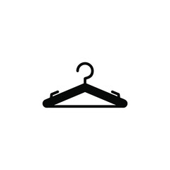 Clothes Hanger Solid Line Icon Vector Illustration Logo Template. Suitable For Many Purposes.