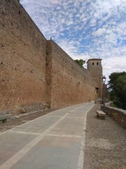 Fototapeta na wymiar Covarrubias, municipio de la provincia de Burgos con sus murallas y calles empedradas. España.