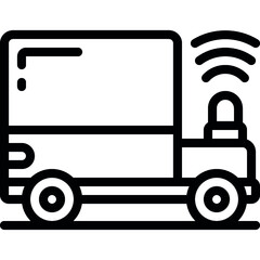 Self Driving Lorry Icon