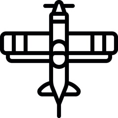 Single Engine Plane Icon