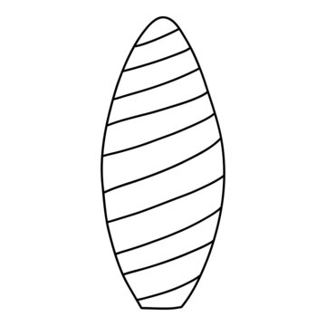 recommend clip art: surfboard vector outline illustration
