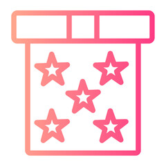 Fototapeta premium Flat Gradiend gradient icon