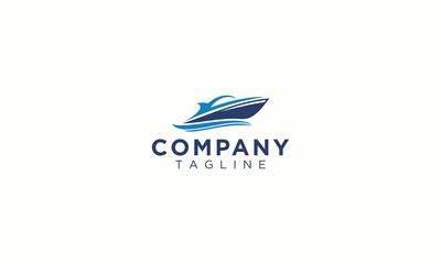 Boat yacht Logo Design Template Vector Graphic Branding Element	
