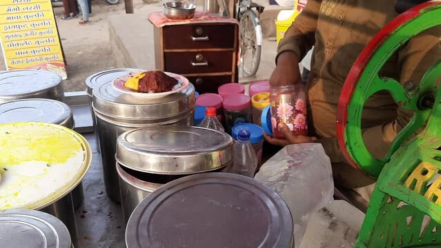Masala spice preparation for indian chats 