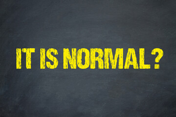 It is normal?