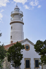 Cap Gros lighthouse in Puerto de Soller. Majorca Spain