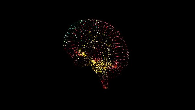 Artificial Intelligence is the human brain of the future. Brain scan diagnostics.