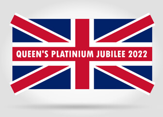English Flag Platinium jubilee