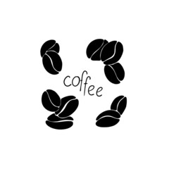 Coffee and coffee beans. Logo. Vector