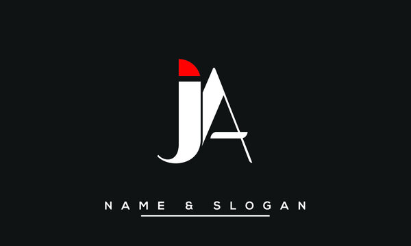 JA,  AJ,  J,  A    Abstract  Letters  Logo Monogram