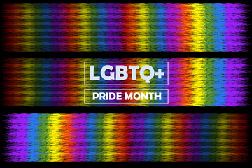Colorful LGBTQ Day background vector used for background. The cover page is on the important day of this festival.