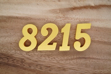 Number 8215 is made of 1 cm thick teak, painted gold on top of real wood with dark brown to light...
