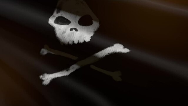 Pirate flag - loop animation