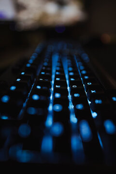 Keyboard in low light