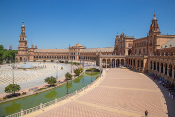 Fototapeta na wymiar Plaza España, Sevilla, Andalucia