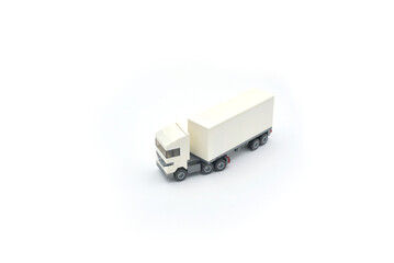 camion miniature blanc