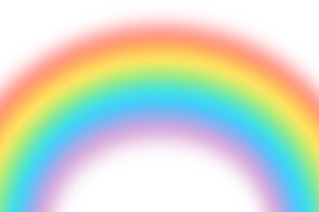 Rainbow on isolated transparent background, effect after rain, abstract rainbow background, overlays colorful rainbows, png	