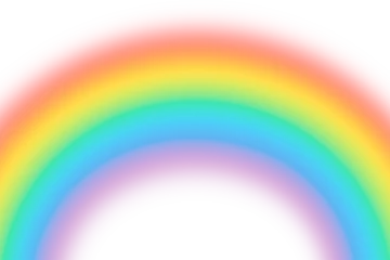 Foto op Canvas Rainbow on isolated transparent background, effect after rain, abstract rainbow background, overlays colorful rainbows, png  © Daria