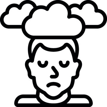 Cloudy Head Icon