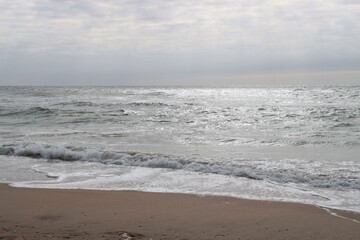 waves and sand