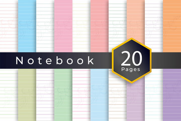 notebook paper journal , kdp interior, Notebook pages, journal cards, crafts, announcements, wedding planners, digital layouts, school projects, school notebooks, Teaching Materials, worksheets