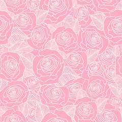 seamless pattern with roses