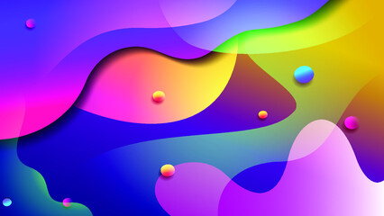 Abstract style wavy background with circle. Modern pattern. Vector illustration for design.
